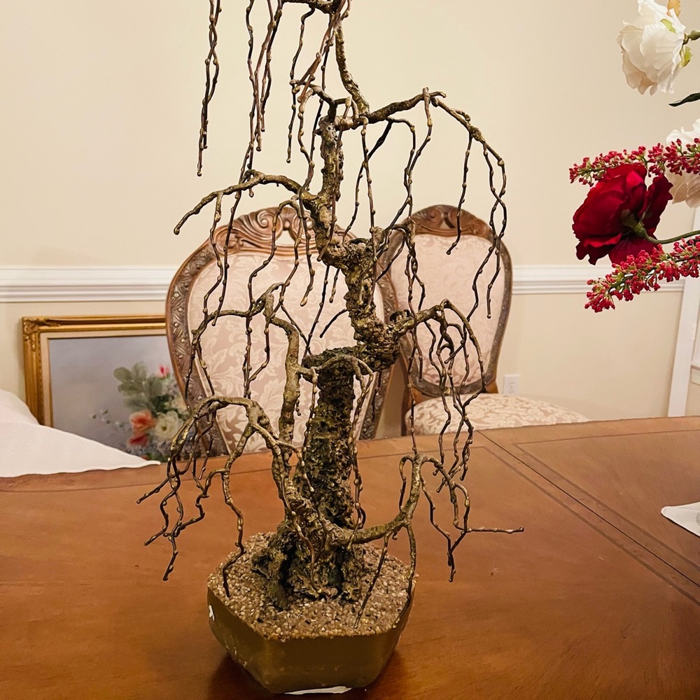 1950s Bronze Bonsai Tree Sculpture，very heavy - Picture 2 of 9